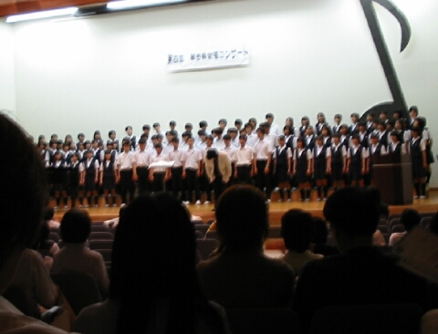 混声合唱の部終了時の様子
